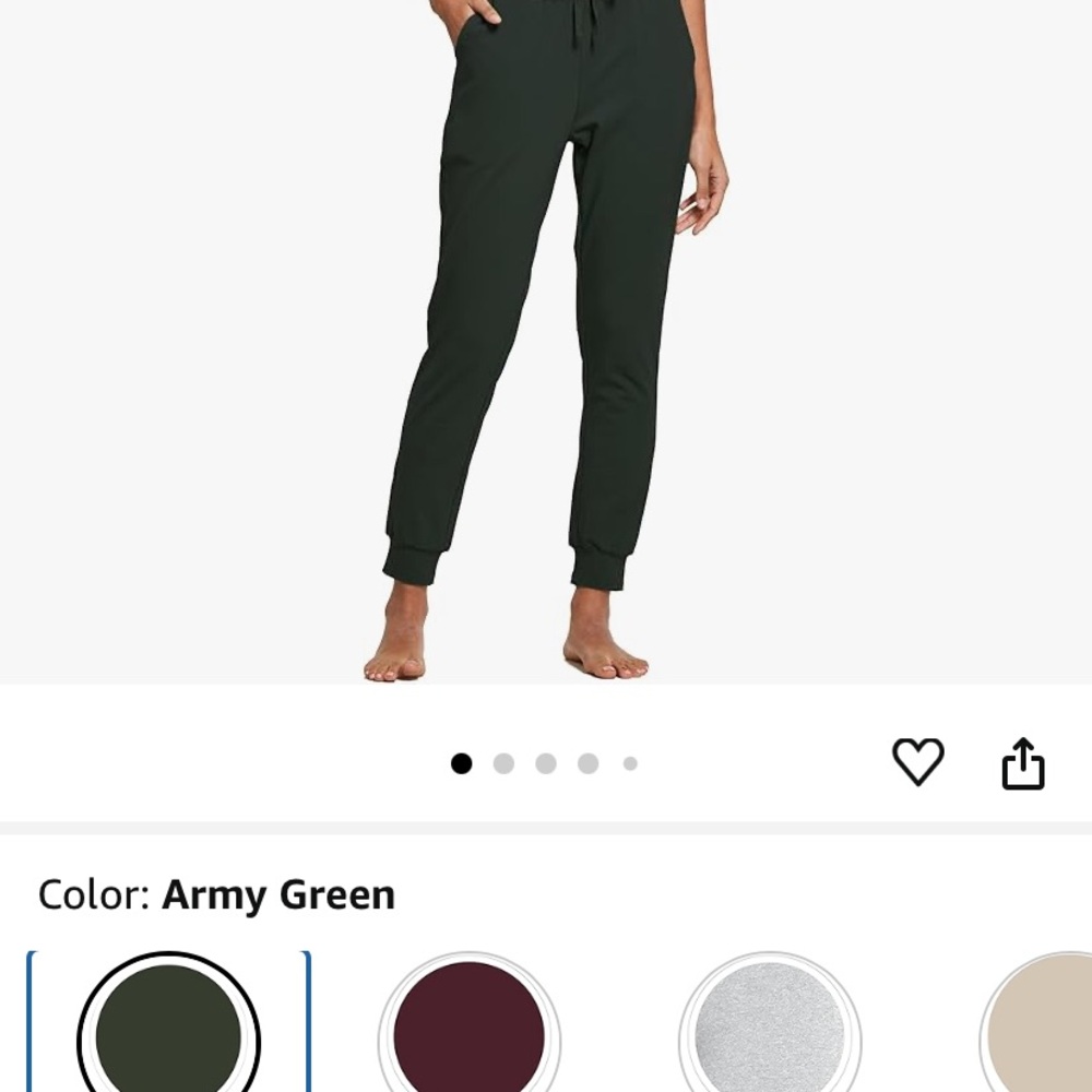 Women's Army Green Jogger Pants